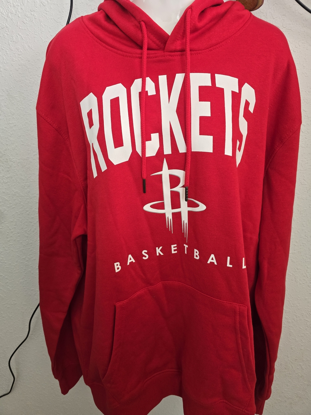 Houston Rockets Red Pullover Hoodie - Men's